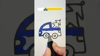 How to draw a truck with a Christmas tree 🚛🌲 Step by step Drawing
