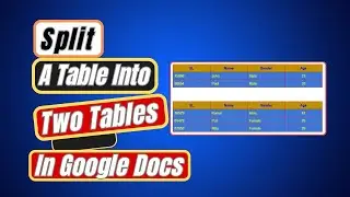 Split a Table Into Two in Google Docs – Quick & Easy Method!