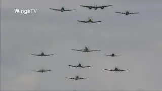 Stunning formation at Flying Legends Airshow