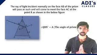 Problem 3 - Angle of emergence| Ray Optics | Physics Class 12 | CBSE and PUC - ADIs Classes |