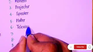 10 Output device name | Output device name in English | name of Output device