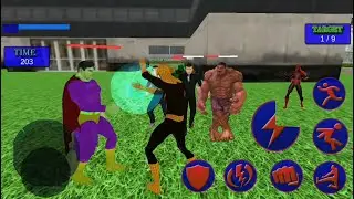 Flying Spider Hero City Villains Crime Battle | Spider Hero Vs Superhero Monster Villains - GamePlay