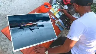 Experimental Watercolour Techniques | Semi Abstract Watercolor Tutorial | Shahanoor Mamun