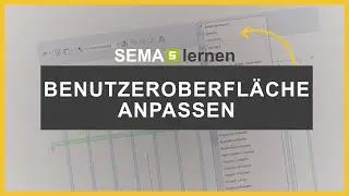 SEMA Holzbausoftware: Benutzeroberfl&auml;che & Icons nach deinem Geschmack anpassen!