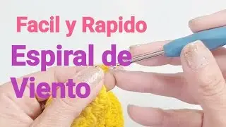 Espiral de Viento al Crochet para principiantes 