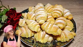 Рогалики из творожного теста