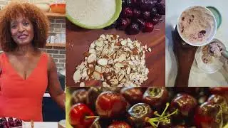 Homemade Cherry Nut Ice Cream | Dairy-Free Option with Coconut Milk & Cream