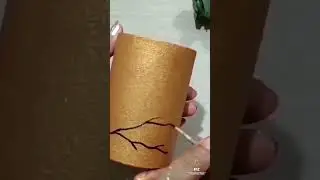 Flower vase painting idea | DIY flower pot painting | Flower tub art || RZ Creative Zone