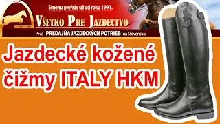 Jazdeck&eacute; čižmy kožen&eacute; ITALY, HKM - www.jazdectvo.eu