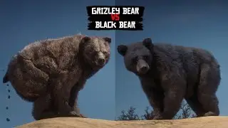 Grizzly Bear vs Black Bear SPEED TEST in Red Dead Redemption 2 PC