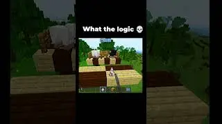 what the logic Minecraft 🥴 #minecraft #funny