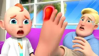 Daddy Got a Boo-Boo | Boo Boo Song + More | Rosoo Kindergarten Nursery Rhymes & Kids Songs