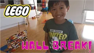 Lego Wall Break Toy Smash Experiment !