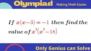 Easy but tricky algebraic question. Math Olympiad |