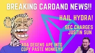 Cardano goes APE over copy paste NFTs!!! HYDRA head launches on mainnet | Epoch news 401
