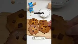 Minecraft Cookies#shorts #trending #viral #slime #recipe #cookies #satisfying #thanks #youtubeshorts