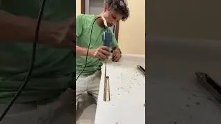 sliding door sliding door handle fitting #laminate trimming #interiordesign
