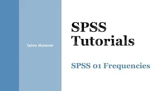 SPSS 01 Frequencies