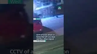 CCTV of arson attack on Wolverhampton home that left one dead and four others injured #itvnews #news