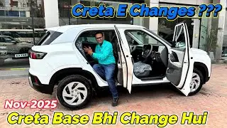 HYUNDAI CRETA E BASE Bhi Change Hui !!!! Kya Naya Change Hua Hai ???? Nov 2025 Changes