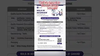 Walk-in Interview I Torrent Pharma | 141225 #job #pharma
