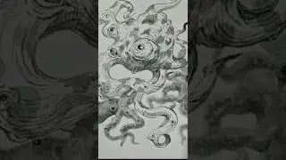 how to paint with ink #sketchbookart #inkpainting #inksketching #learningsketch