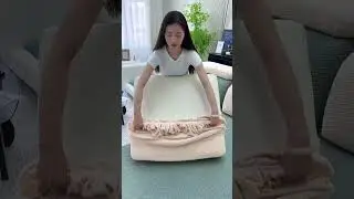 Modern Stretchable L-Shape Sofa Cover with Skirt | Anti-Slip Sectional Couch Cover for Living Room