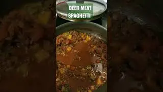 Deer Meat Spaghetti!