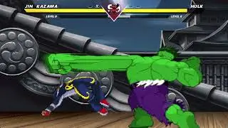 JIN KAZAMA VS THE HULK | INSANELY EPIC M.U.G.E.N BATTLE.