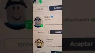 ROBLOX ME ENVI&Oacute; SOLICITUD😮 #roblox #shorts