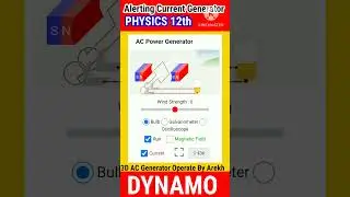 ☑️☑️Dynamo -AC Generator Class 12th💡💡 Physics 🎯#physics #practical #shorts #dynamo #reels #short