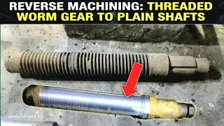 Threaded Shaft to Smooth Shaft | Lathe Machining Transformation