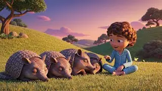 Five Little Armadillos Roll Roll Roll | Nursery Rhymes for Kids & Baby Songs