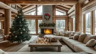 Christmas Ambience Snow And Fireplace Crackles Bring Christmas Serenity Perfect For Deep Relaxation