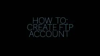 Miss Hosting - How To Create FTP Account