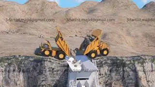 Mining Diamond 3d Animation