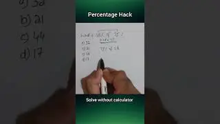 percentage trick - solve without calculator - math problems