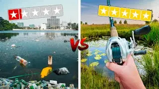 1 Star vs 5 Star POND Fishing Challenge!