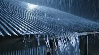 Heavy Rain To Sleep Immediately - Brown Noise for FAST Sleep - Deep Sleep with Rain Sounds