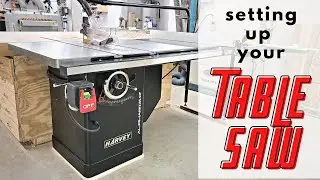 New Table Saw Unboxing and Setup | Harvey Alpha Series HW110S-52