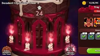 Decadent choco cake tower tray 24 f2p guide with IGC and Burning Spice