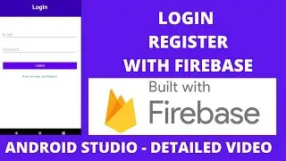 How To Make Login and Register Page With Firebase In Android Studio | JAVA |LogIn| Firebase|Register
