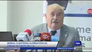 Miguel Antonio Bernal cuestiona eliminaci&oacute;n de firmas de parte del TE
