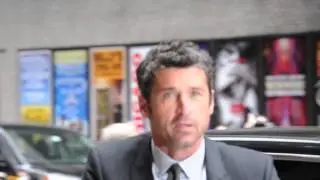 Patrick Dempsey arriving at Letterman Show