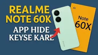 How To Realme Note 60x Hide Apps Setting || Realme RMX3938 Hide Apps || 2025