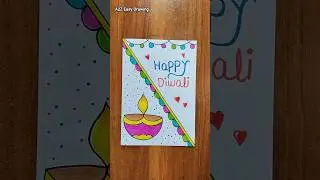 Diwali Card Making / Happy Diwali Drawing #shorts #card #diwali