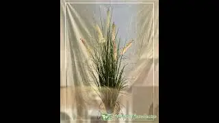 48 inch Cattail PVC Bush Grass x 8 blooms