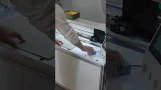 Sample V grooving machine, rigid box grooving machine #groovingmachine