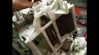 Чистка печки салона mmc Mitsubishi Space Gear левый руль.