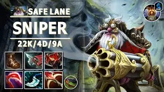 Sniper Safe Lane Carry | 7.30e | Dominate the Game with Pos 1 Sniper | Dota 2 Immortal Gameplay